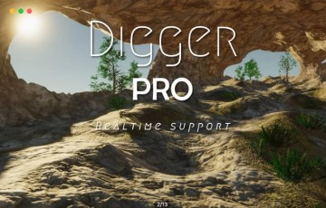 Unity插件 – 智能地形工具 Digger PRO – Voxel enhanced terrains