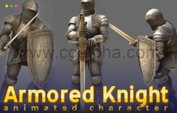 Unity – 中世纪骑士动画 Medieval Knight (PBR) Animated