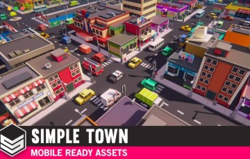 Unity – 卡通城镇 Simple Town – Cartoon Assets