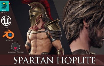 模型资产 – 斯巴达角斗士 Spartan Hoplite – Game Ready