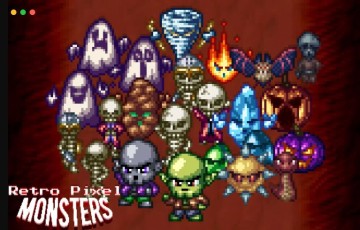 Unity – 复古像素怪物 Retro Pixel Monsters