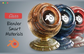 Blender插件 – 智能玻璃材质 Blender Smart Materials Glass
