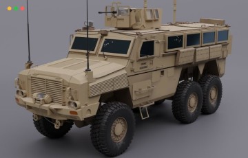 模型资产 – 防地雷装甲车 RG-33 MRAP Mine Resistant Vehicle