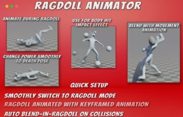 Unity插件 – 绑定动画插件 Ragdoll Animator