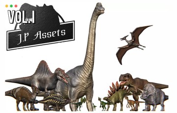 Unity – 侏罗纪恐龙包 Jurassic Pack Vol. I Dinosaurs