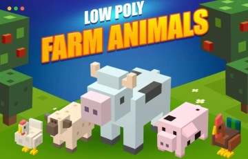 Unity – 农场动物 Lowpoly farm animals