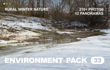 乡村冬季自然参考包 Rural Winter Nature Reference pack