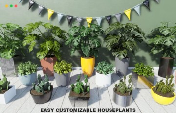 【UE4/5】热带室内植物 Tropical House Plants