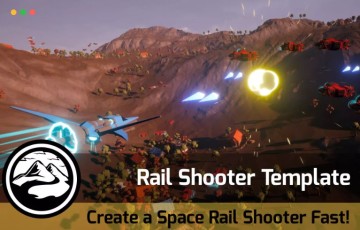 Unity插件 – 飞船轨道射击游戏模板 Rail Shooter – Game Template