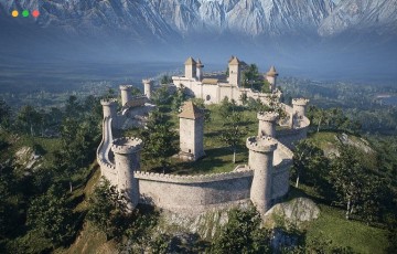 【UE5】模块化中世纪城堡 Medieval Castle Modular Vol 1