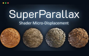 Blender插件 – 视差着色器插件 Super Parallax