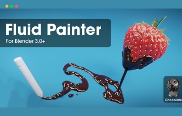 Blender插件 – 流体绘制插件 Fluid Painter