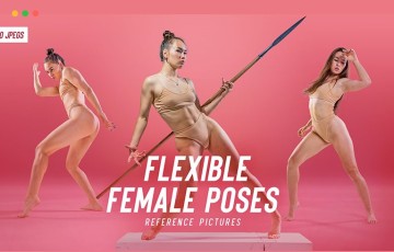 770 张女性动态姿势角色参考照片 770+ Flexible Female Poses