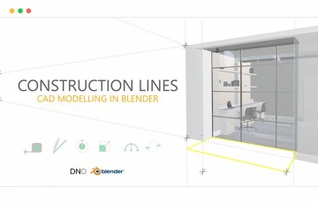 Blender插件 – 精确 CAD 建模 Construction Lines