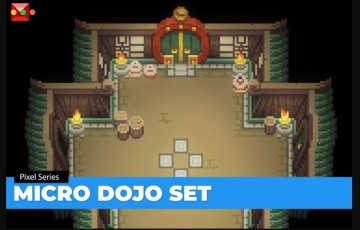 Unity – 2D游戏资产 Top Down 2D Dojo Chip Set