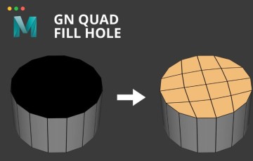Maya插件 – 多边形封孔 GN Quad Fill Hole