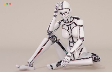 模型资产 – 女性机器人 Robot girl