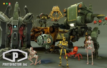 Unity角色 – 科幻机器人包 SCI FI ROBOTS PACK