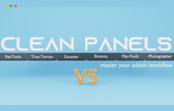 Blender插件 – 工作界面管理插件 Clean Panels