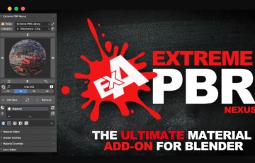 Blender插件 – 材质库插件 Extreme Pbr Nexus