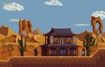 Unity – 2D游戏地图 Pixelart Samurai Sideview Tileset – #1 – Wasteland