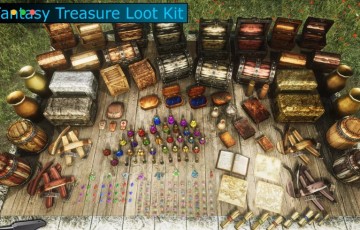 Unity – 宝藏战利品资产包 Fantasy Treasure Loot Kit