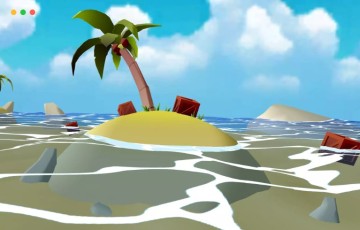 Unity材质 – 风格化卡通水着色器 Stylized Water Toon Shader – Mobile Ready