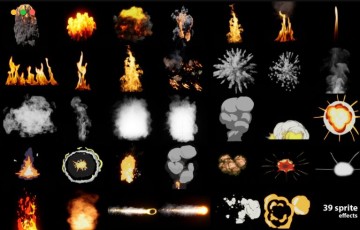 【UE5】写实烟雾与爆炸 Smokes and Explosion: Realistic and Stylized (39 pcs)