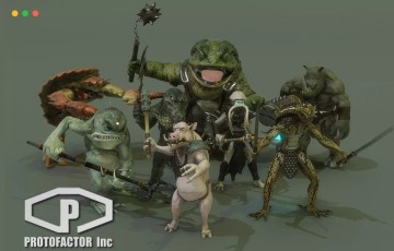 Unity – 英雄幻想人形生物包 HEROIC FANTASY WERE-CREATURES PACK
