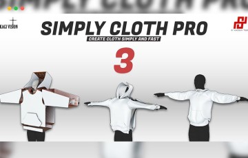 Blender插件 – 布料模拟插件 Simply Cloth Pro