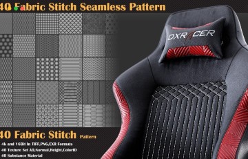 40 组无缝织物缝合图案 40 Fabric Stitch Seamless Pattern – VOL 07