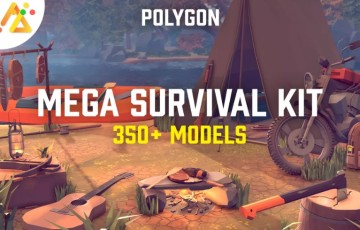 Unity – 巨型生存套件 POLY – Mega Survival Kit