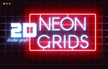 Unity – 2D 霓虹灯 2D Neon Grids