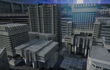 模型资产 – 城市建筑模型环境场景 Brutlalism Asset Pack