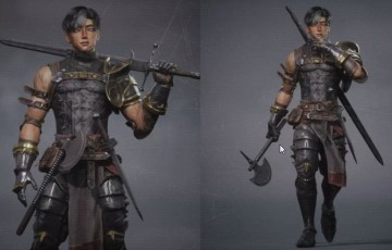 Unity角色 – 中世纪战士角色 Medieval Gladiator Warrior Character