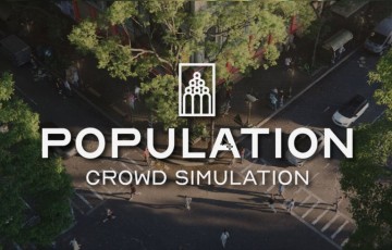 Blender插件 – 人群模拟插件 Population – Crowd Simulation