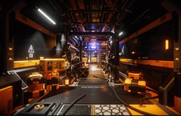 Unity – 风格化科幻走廊 Sci-Fi Corridor