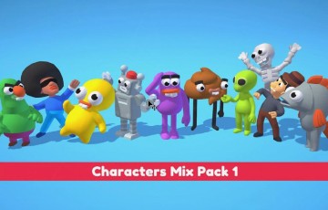 Unity – 角色混合包 Characters Mix Pack V1