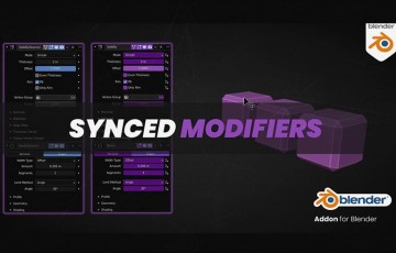 Blender插件 – 同步修改器 Synced Modifiers