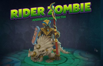 Unity – 骑士僵尸动画角色 Rider zombie animated character