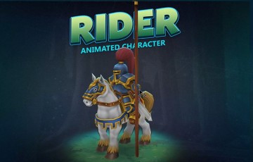 Unity – 游戏骑士动画 Rider knight animated character