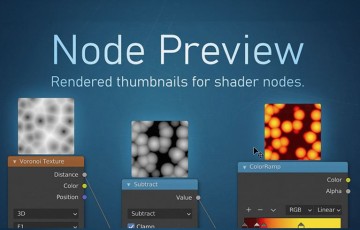 Blender插件 – 节点预览 Node Preview
