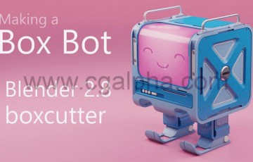 Blender教程 –  在Blender 2.8 中制作一个盒子机器人