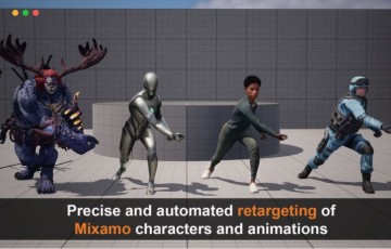 UE4/5插件 – 动作捕捉插件 Mixamo Animation Retargeting 2