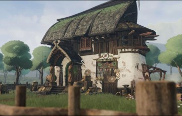 Unity – 风格化维京小屋 Stylized Viking Hut