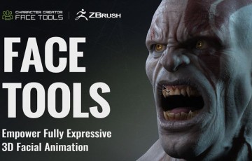 Zbrush插件 – 角色表情插件 ZBrush Face Tools Plugin for Character Creator