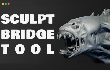 Blender插件 – 模型雕刻插件 Sculpt Bridge Tool