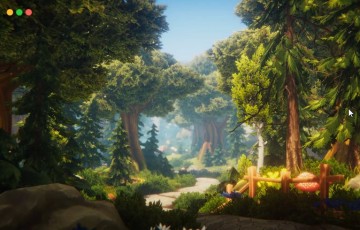 Unity场景 – 幻想森林环境 Fantasy Forest Environment