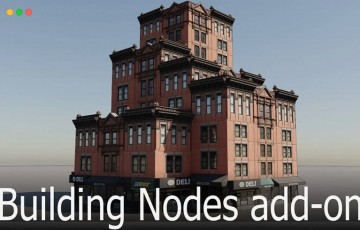 Blender插件 – 程序化建筑生成器 Building nodes