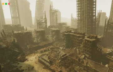 Unity – 后世界末日建筑物 Post Apocalyptic Destroyed Buildings